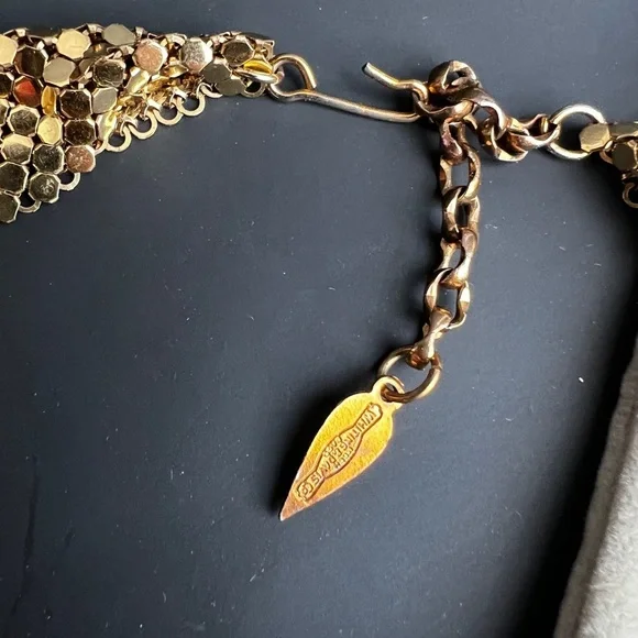 Vintage Whiting & Davis mech Necklace - Picture 7 of 10